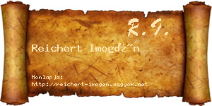 Reichert Imogén névjegykártya